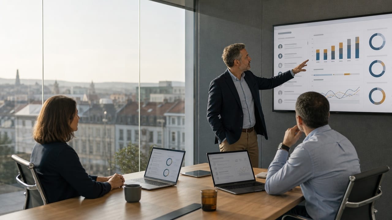 Vezetői vezérlőpult a biztosítói back office aktuális terhelésével