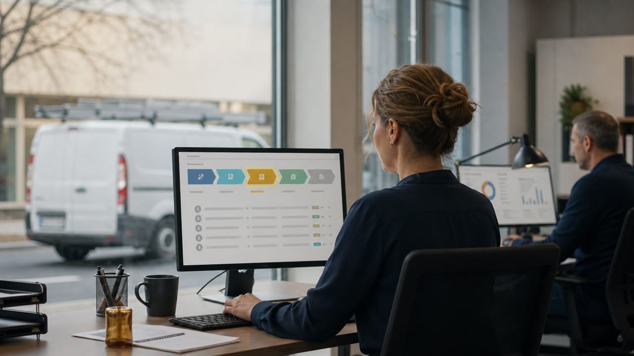 Network Request Workflow with Statuses in BürOffice